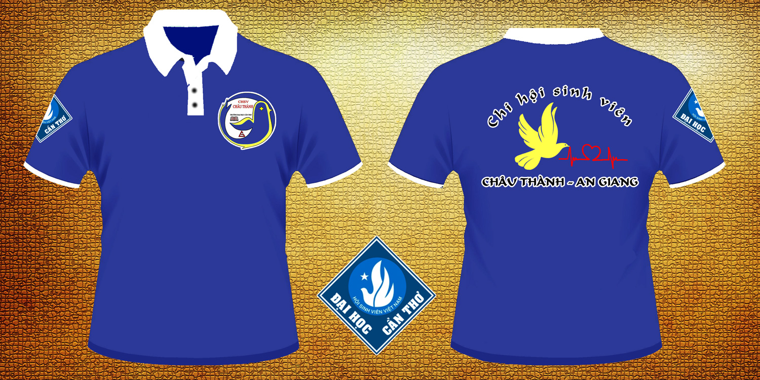 Mẫu áo truyền thống của Chi hội sinh viên Châu Thành An Giang.